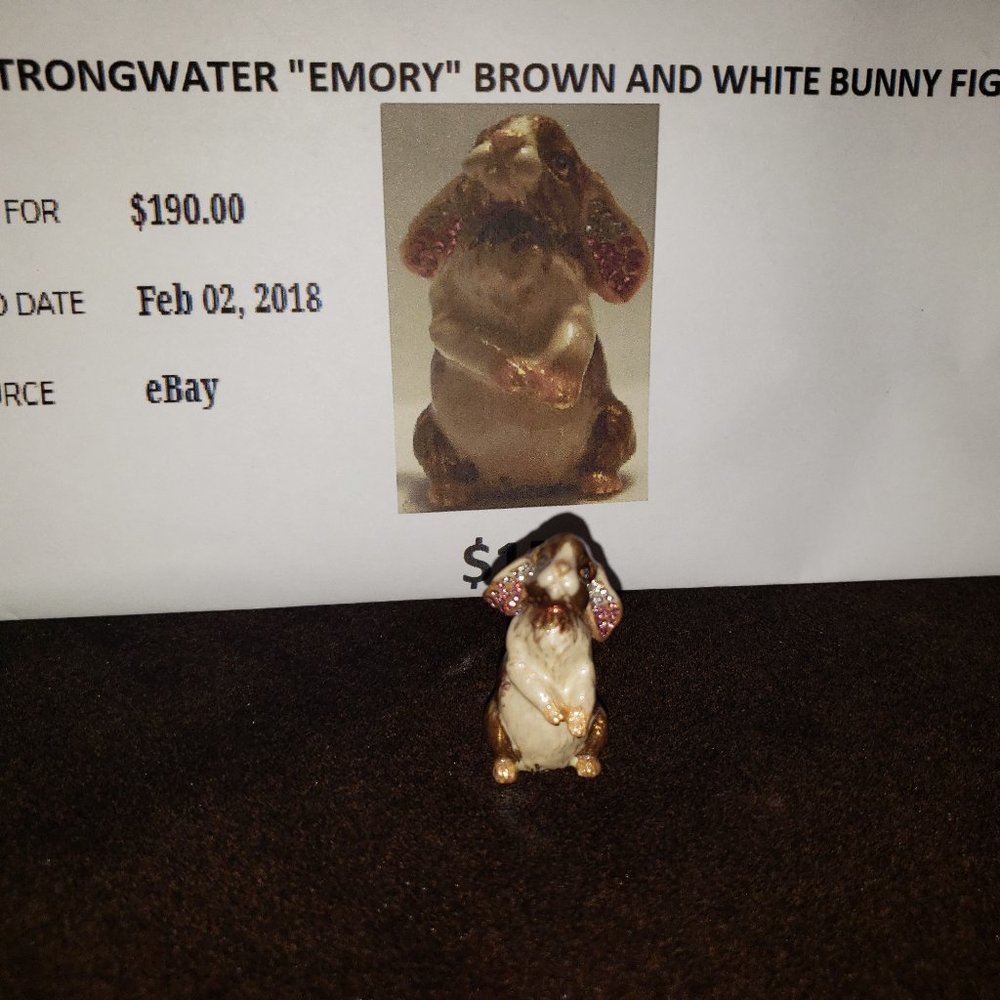 Jay Strongwater "Emory" Bunny Figurine
